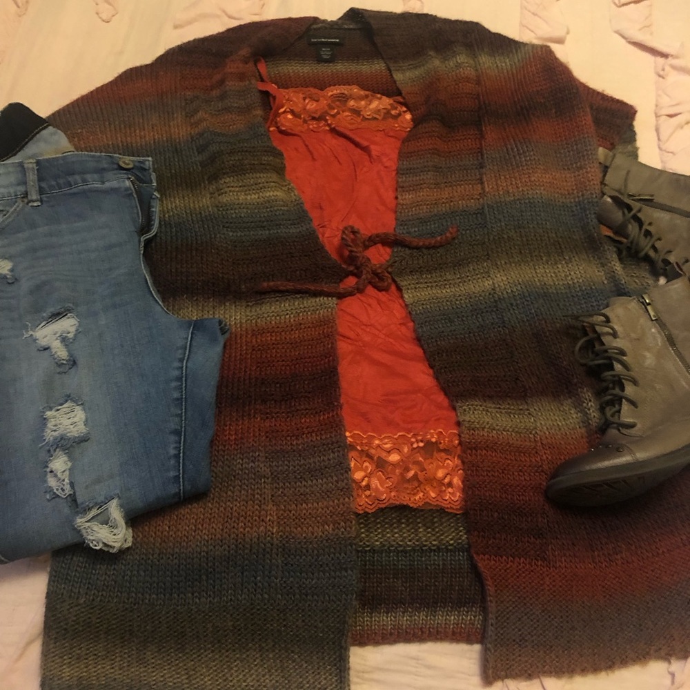 🔥🔥5/$50🔥🔥Short sleeve tie waist poncho/cardigan